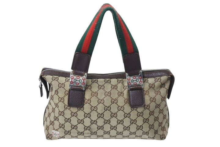 楽天市場】GUCCI グッチ ハンドバッグ GGキャンバス シェリーライン 