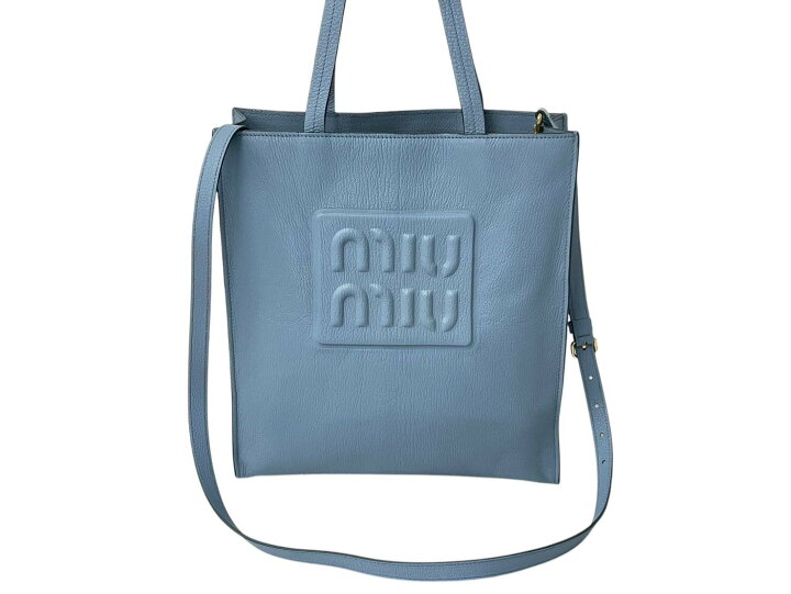 楽天市場】【極美品】MIUMIU ミュウミュウ トートバッグ ショルダー 