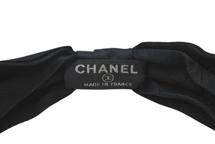 楽天市場】CHANEL シャネル カチューシャ ココマーク リボンモチーフ 