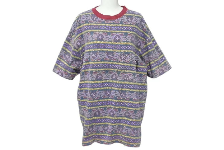 楽天市場】STUSSY ステューシー 半袖シャツ ペイズリー XL 80`s USA製 