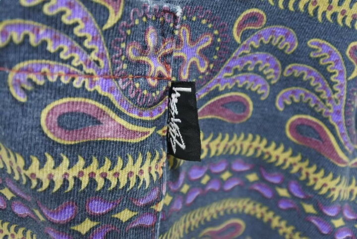 楽天市場】STUSSY ステューシー 半袖シャツ ペイズリー XL 80`s USA製 