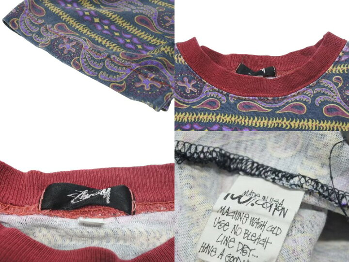 楽天市場】STUSSY ステューシー 半袖シャツ ペイズリー XL 80`s USA製 