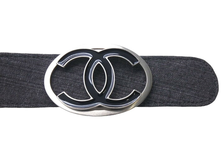 楽天市場】CHANEL シャネル デニムレザーベルト サイズ90/36 ココ  