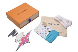 新品未使用 LOUIS VUITTON ルイヴィトン 村上隆 LV × TM モノグラムアンプラント マルチカラー カードケース ポルト カルト・ロミー M14171 ブランド 小物 メンズ レディース 中古 4c072766
