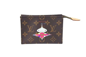 【新品未使用】LOUIS VUITTON ルイ・ヴィトン 村上隆 LV × TM トリオ ポッシュ トワレ ポーチ M13762 モノグラム オニオンヘッド 新作 ブランド メンズ レディース ルイヴィトン 中古 4c073202