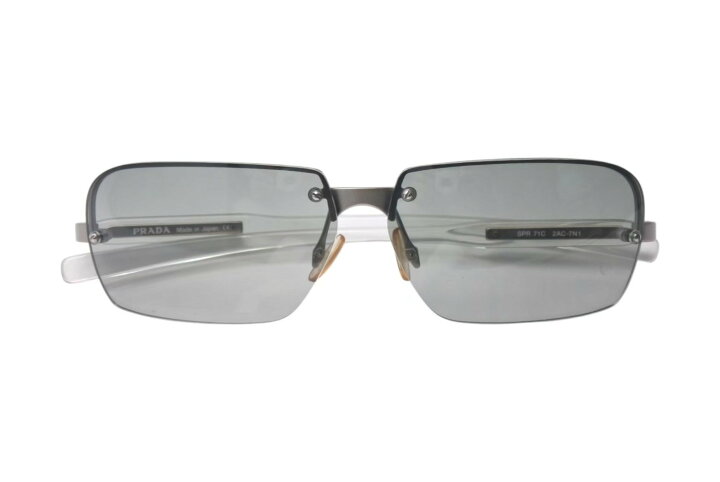 楽天市場】極美品 PRADA プラダ サングラス SPR 71C 2AC-7N1 クリア 