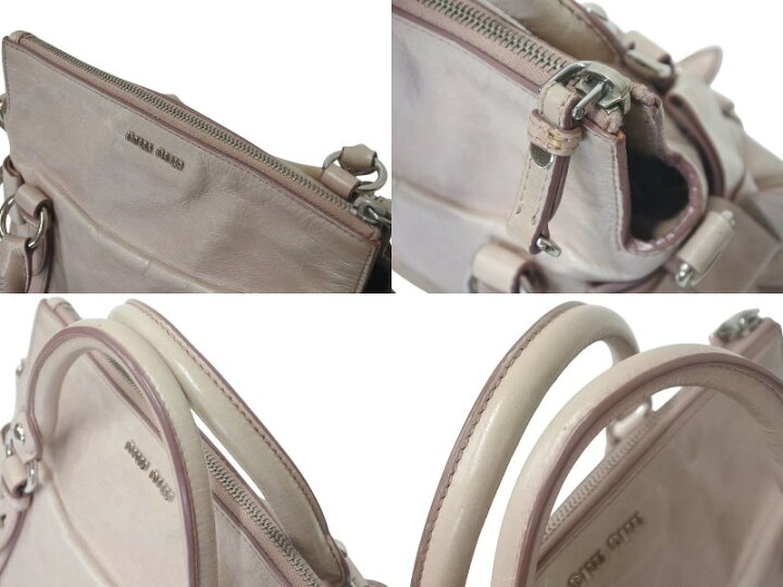 楽天市場】MIUMIU ミュウミュウ Side Ribbon Bag サイドリボン 