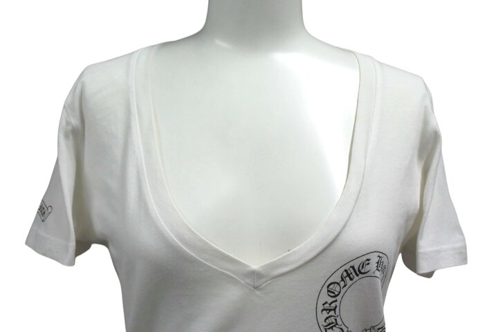 楽天市場】CHROME HEARTS クロムハーツ Vネック 半袖Tシャツ サイズS 