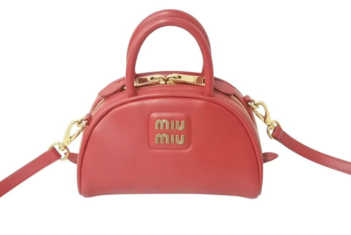 楽天市場】極美品 MIUMIU ミュウミュウ アルカディア 2wayバッグ  