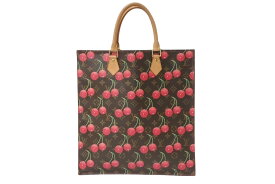 LOUIS VUITTON ルイヴィトン モノグラム チェリー サックプラ トートバッグ ブラウン M95010 村上隆 2005年春夏 美品 中古 4b000979