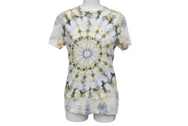 新品同様 Christian Dior クリスチャンディオール 半袖Tシャツ 923T03KA428 サイズS 万華鏡 プリント ホワイト マルチカラー 中古 4b001086