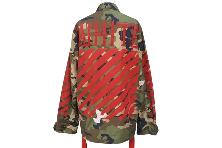楽天市場】OFF WHITE オフホワイト 15AW バックアローカモ柄ミリタリー 