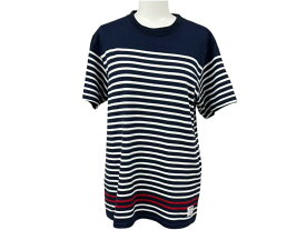 GOOD ENOUGH グッドイナフ ボーダー半袖 Tシャツ GE-136006 ネイビー サイズM 日本製 コットン 美品 中古 4b001424