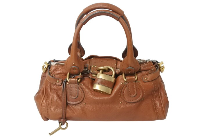 楽天市場】Chloe クロエ パディントン ワンショルダーバッグ ブラウン  