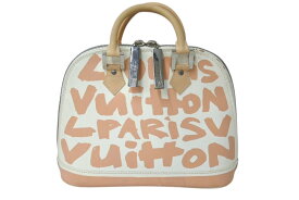 LOUIS VUITTON ルイヴィトン ハンドバッグ モノグラム グラフィティ アルマPM オリゾンタル ベージュ M92178 中古 4b001746