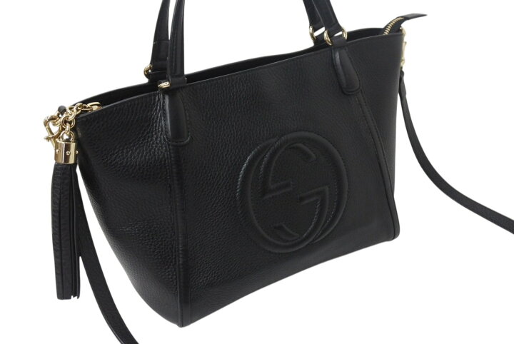 楽天市場】極美品 GUCCI グッチ SOHO ソーホー ハンドバッグ 