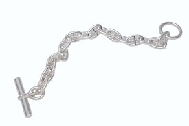 新品未使用 HERMES エルメス シェーヌダンクルMM ブレスレット 23G102353 フランス製 16コマ シルバー925 55.8g 中古 4b002471