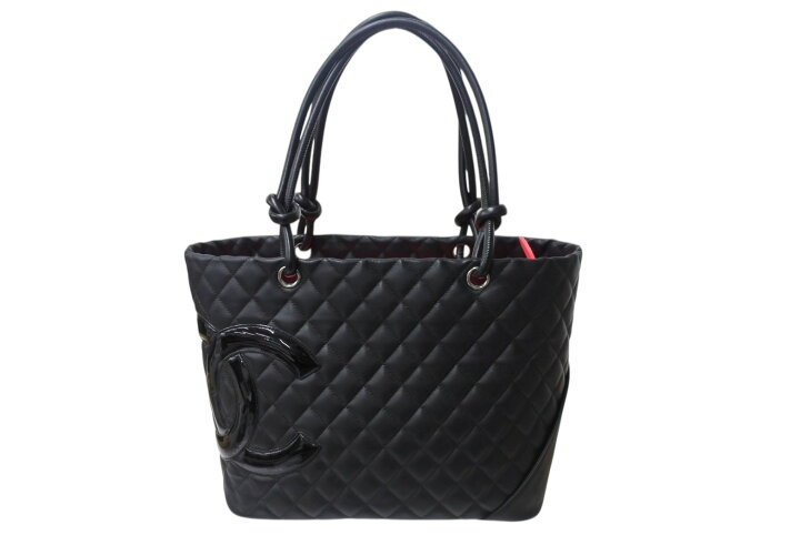 楽天市場】極美品 CHANEL シャネル カンボンライン ラージトートバッグ 