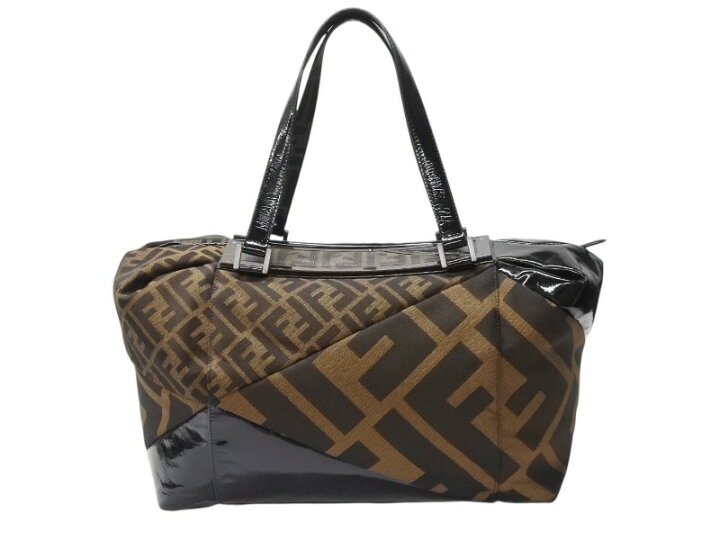 楽天市場】FENDI フェンディ ズッカ柄 ハンドバッグ AO64176 