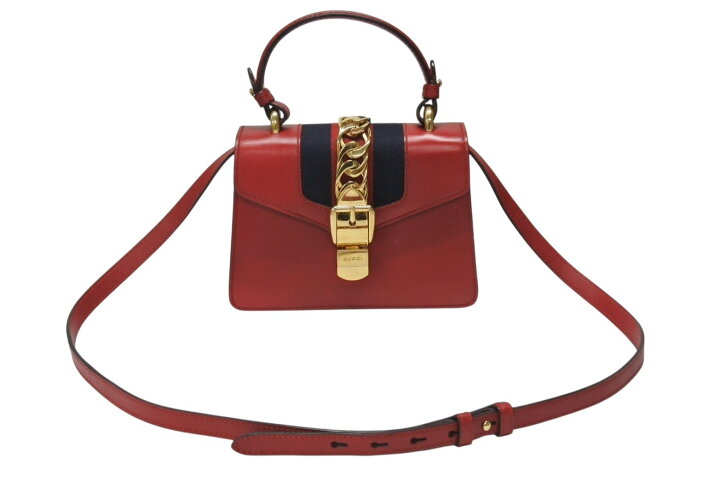 楽天市場】GUCCI グッチ シルヴィ ミニ 2WAY ハンドバッグ ショルダー 