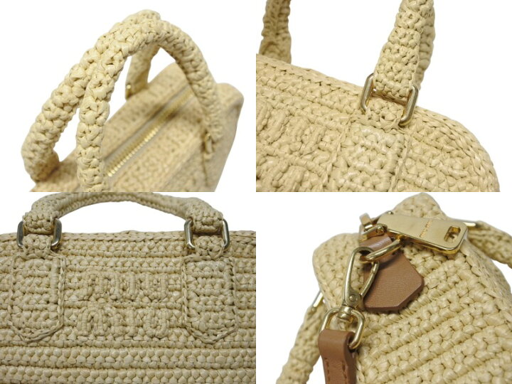 楽天市場】新品同様 MIIUMIU ミュウミュウ アルカディ クロシェ  