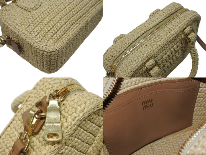 楽天市場】新品同様 MIIUMIU ミュウミュウ アルカディ クロシェ  