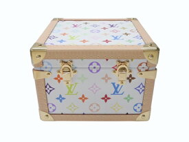 新品未使用 LOUIS VUITTON ルイヴィトン LV × TM マル ピラミッド トランクケース M13126 モノグラム マルチカラー 村上隆 中古 4b004882