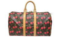 【セール】極美品 LOUIS VUITTON ルイヴィトン キーポル45 ボストンバッグ M95011 モノグラム チェリー P…
