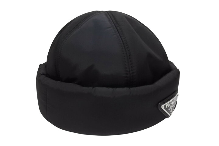 楽天市場】極美品 PRADA プラダ Re-Nylon リナイロン パデッドビーニー 
