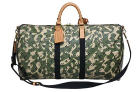極美品 LOUIS VUITTON ルイヴィトン ×村上隆 キーポルバンドリエール55 モノグラムモフラージュ M95774 ゴールド金具 中古 4b010697