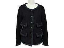 楽天市場】シャネル ジャケット（カラーブラック,レッド）の通販
