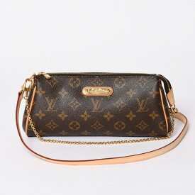 新品同様 LOUIS VUITTON ルイヴィトン ポシェット エヴァ モノグラム M95567 ブラウン ゴールド金具 中古 4a001176