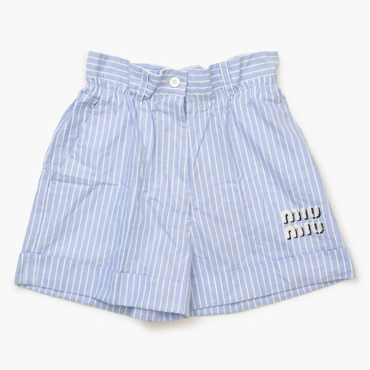 楽天市場】極美品 MIUMIU ミュウミュウ ショーツ ストライプ ショート 