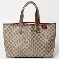 楽天市場】グッチ GGキャンバス トートバッグ（カラーブラウン 