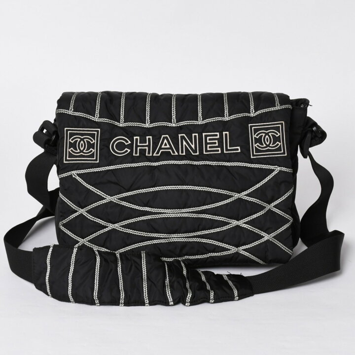 楽天市場】極美品 CHANEL シャネル ミニ スポーツライン ナイロン 