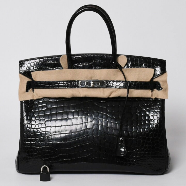 楽天市場】HERMES エルメス バーキン35 ブラック ポロサス 