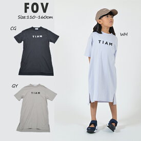 ☆半額50％OFF☆【2020春夏新作】TIAM ワンピース(GN×TIAM)【FOV フォブ 子供服 人気 おすすめ 半袖 Tシャツ ロゴワンピース 夏 女の子 ママ 親子コーデ　親子お揃い レディース 110cm 120cm 130cm 140cm 150cm 160cm 170cm S M L XL】