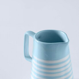 【送料無料】セラミックジャグ スモールストライプブルー / Ceramic Jug Small Stripes Blue (送料無料 | Free Shipping)