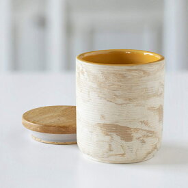 【送料無料】アンバー・ラブ セラミックジャー（木製フタ付き）スモール / Amber Love Ceramic Jar With Wooden Lid- Small (送料無料 | Free Shipping) セラミック