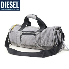 ディーゼル（DIESEL）メンズ 訳あり ボストンバッグ グレー系 　ショルダーベルト付き （サイズ/UNI）*bm3015