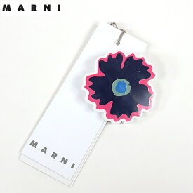 マルニ（MARNI）キッズ 訳あり ブローチ パープル系 　花柄 イタリア製 （サイズ/UNI）*cd0036