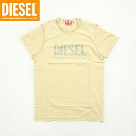 ディーゼル（DIESEL JUNIOR）ジュニア 訳あり Tシャツ イエロー系 　ロゴプリント ダメージ加工 （サイズ/14Y）*ck0018