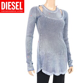 ディーゼル（DIESEL）レディース 訳あり ワンピース ミディアム ネイビー系 　ムラ染 重ね着風 イタリア製 （サイズ/S/M）*cl0044