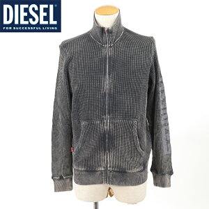 ディーゼル(DIESEL)メンズ 訳あり ブルゾン ブラック系  修理必要品(XSサイズ) ジップアップ (サイズ/XS/M)*dm0082