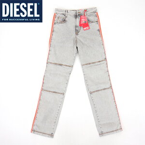 ディーゼル(DIESEL)メンズ 訳あり ハーフパンツ デニム グレー系  D-ARBUS STRAIGHT LEG サイドラインリブ切替 (サイズ/26)*em1008