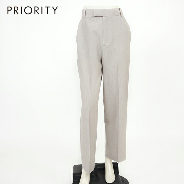 楽天市場】プライオリティ（PRIORITY）レディース ロングパンツ グレー 