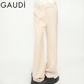 ガウディ（GAUDI）レディース ロングパンツ オレンジ系 　麻混紡 イタリア製 （サイズ/42）*uw0135