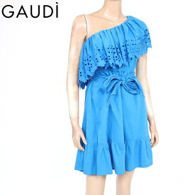 ガウディ（GAUDI）レディース ワンピース ミディアム ブルー系 　ワンショルダー （サイズ/42）*uw0271