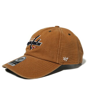 '47Brand×Carhartt WASHINGTON CAPITALS CARHARTT X '47 CLEAN UP - CURVE VISOR �t�H�[�e�B�[�Z�u��×�J�[�n�[�g �t�H�[�e�B�[�Z�u���u�����Y �L���b�v �n�b�g CAP CAPS NHL ���V���g�� �L���s�^���Y ���j�Z�b�N�X �u