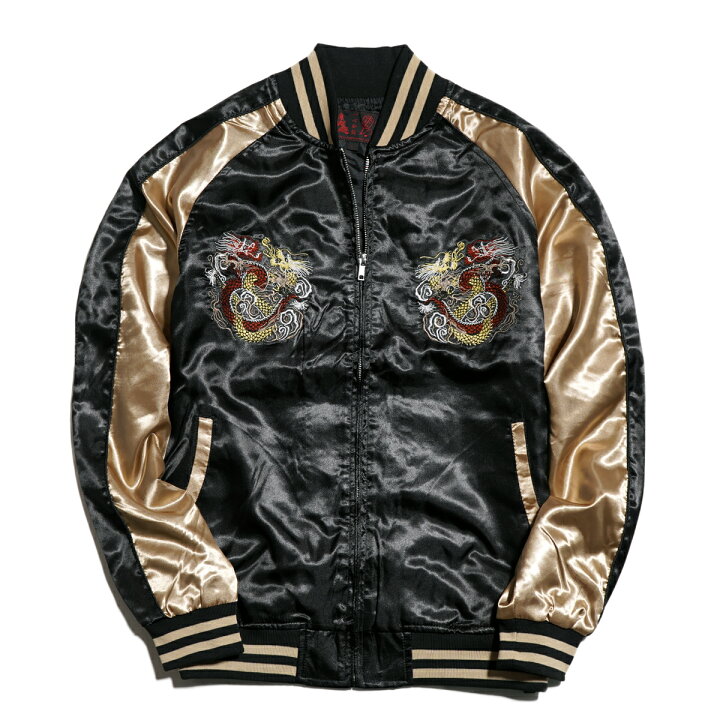 楽天市場】スカジャン メンズ サテンジャンパー スーベニア ジャケット  